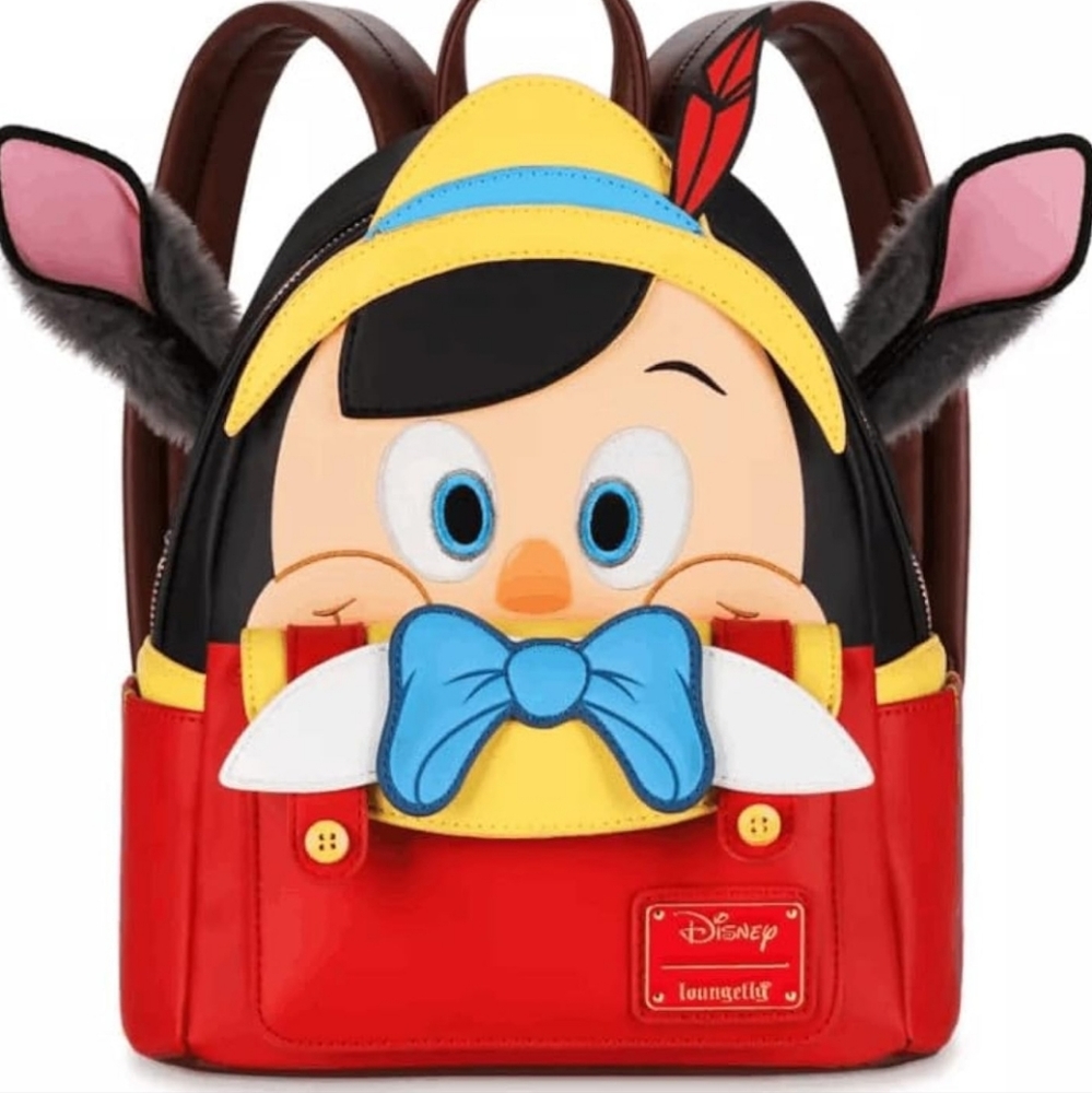 Disney 100 Decades Pinocchio Limited Release Loungefly Backpack Donkey Ears NWT